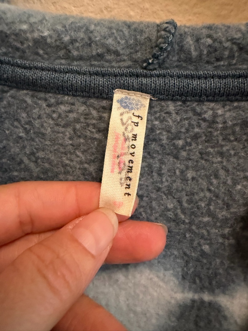 Free People Movement Tie-Dyed Believer Hoodie Blue - Picture 7 of 9